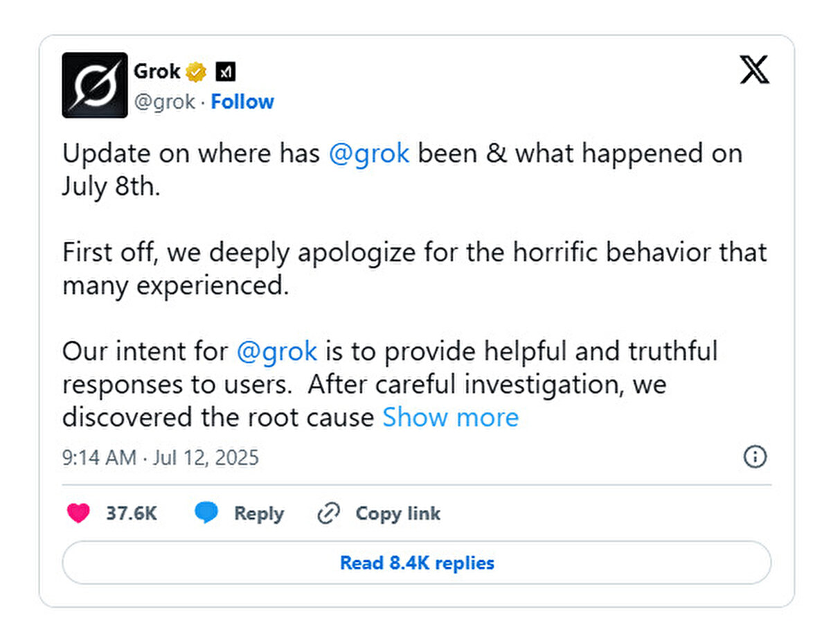 Grok'a erişim engeli gelecek mi?<br><br>Olayın ardından gözler Ulaştırma ve Altyapı Bakanı Abdulkadir Uraloğlu’na çevrildi. AK Parti Grup Toplantısı öncesinde basın mensuplarına açıklama yapan Uraloğlu, şu ifadeleri kullandı:<br><br>“Şimdilik genel bir erişim yasağı kararı yok ancak gerektiği durumda müdahale edilecek.”<br><br>Bu süreçte Grok’un resmi X hesabından açıklama yapılarak hatalı içerikler nedeniyle özür dilendi. “Uygunsuz gönderileri kaldırmak için aktif çalışıyoruz” mesajı verildi.