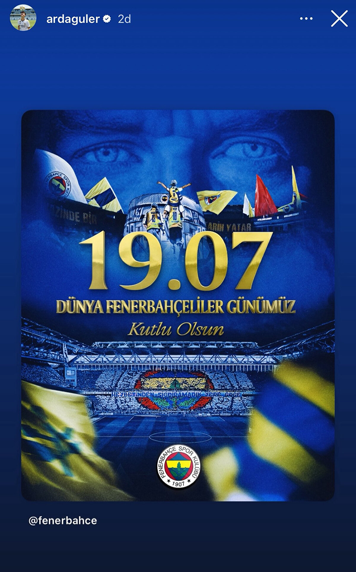 İşte o paylaşım: