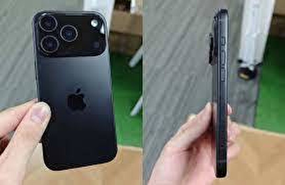 iPhone 17 pro sokakta görüntülendi<br><br>Sosyal medya platformu X'te "Fox Puppy" kullanıcı adıyla paylaşılan fotoğraflarda, Apple logosu kapatılmış bir iPhone modeli dikkat çekti. Cihaz, kalın siyah bir koruma kılıfı içinde olsa da arka kamera yerleşimi net biçimde görülüyor. Fotoğrafları paylaşan kullanıcı, cihazı kullanan kişinin yanında bir güvenlik görevlisinin olduğunu da belirtti. Bu detay, cihazın gerçek bir Apple test prototipi olabileceği ihtimalini güçlendirdi.