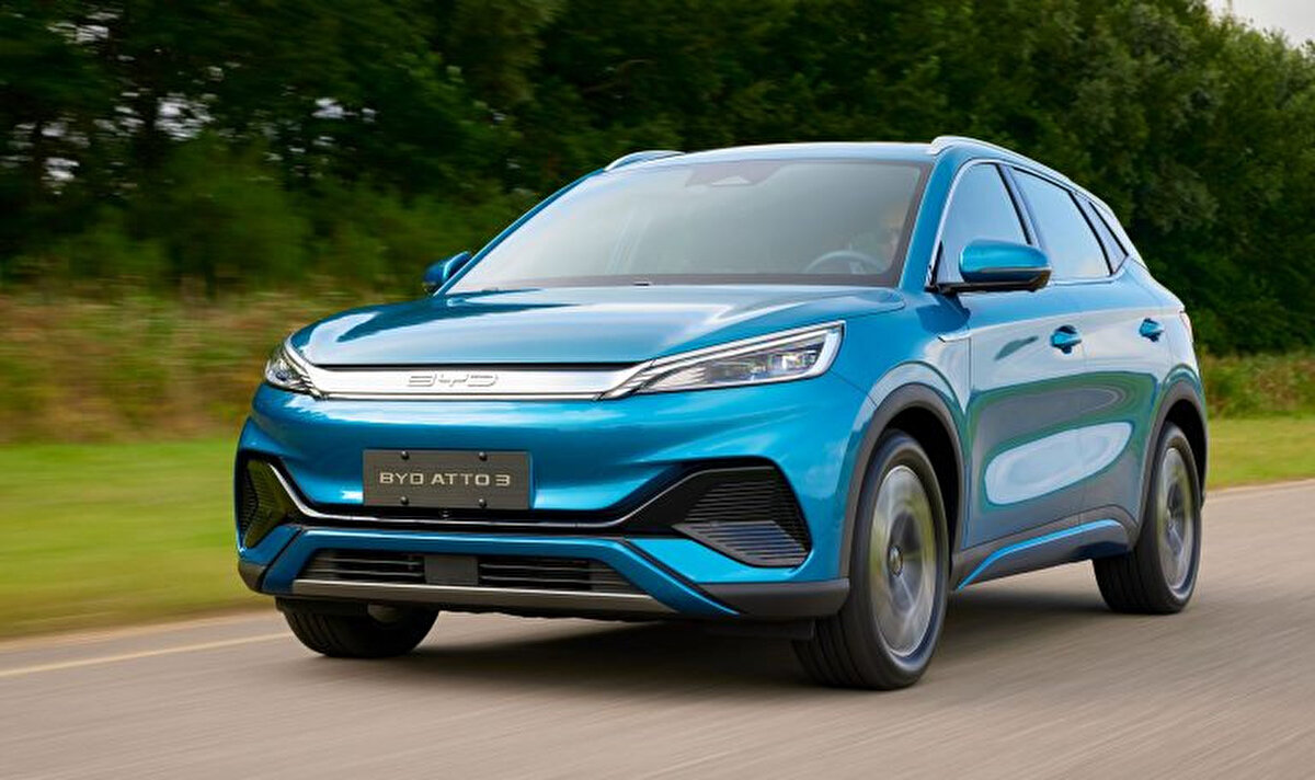 34. BYD Atto 3<br>Aylık satış: 252<br>Yıllık satış: 3.637<br>Fiyat aralığı: 2.038.500 TL