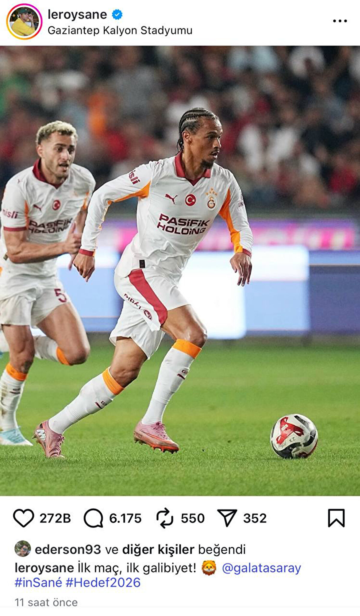 İşte o paylaşım: