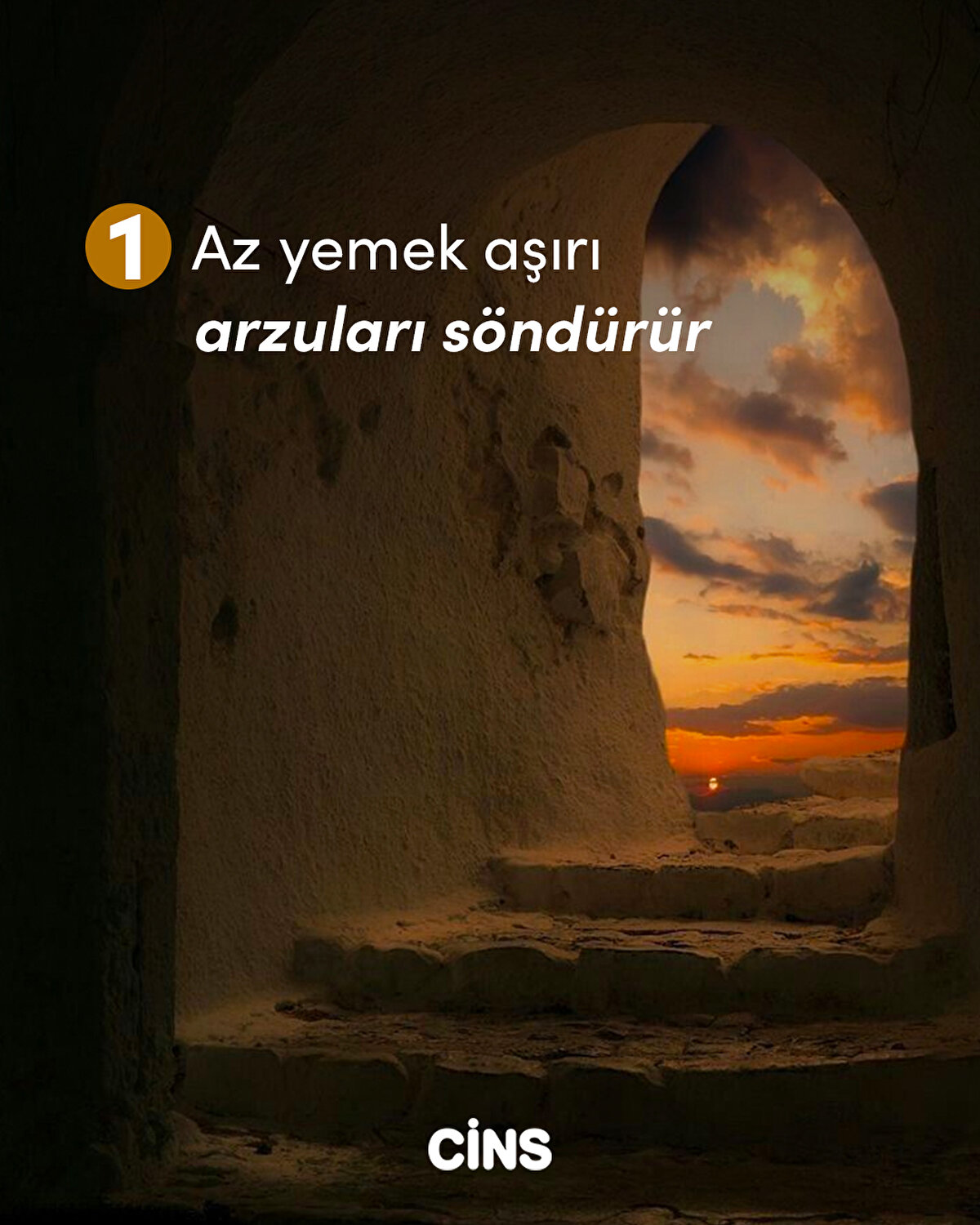 1 Az yemek aşırı arzuları söndürür