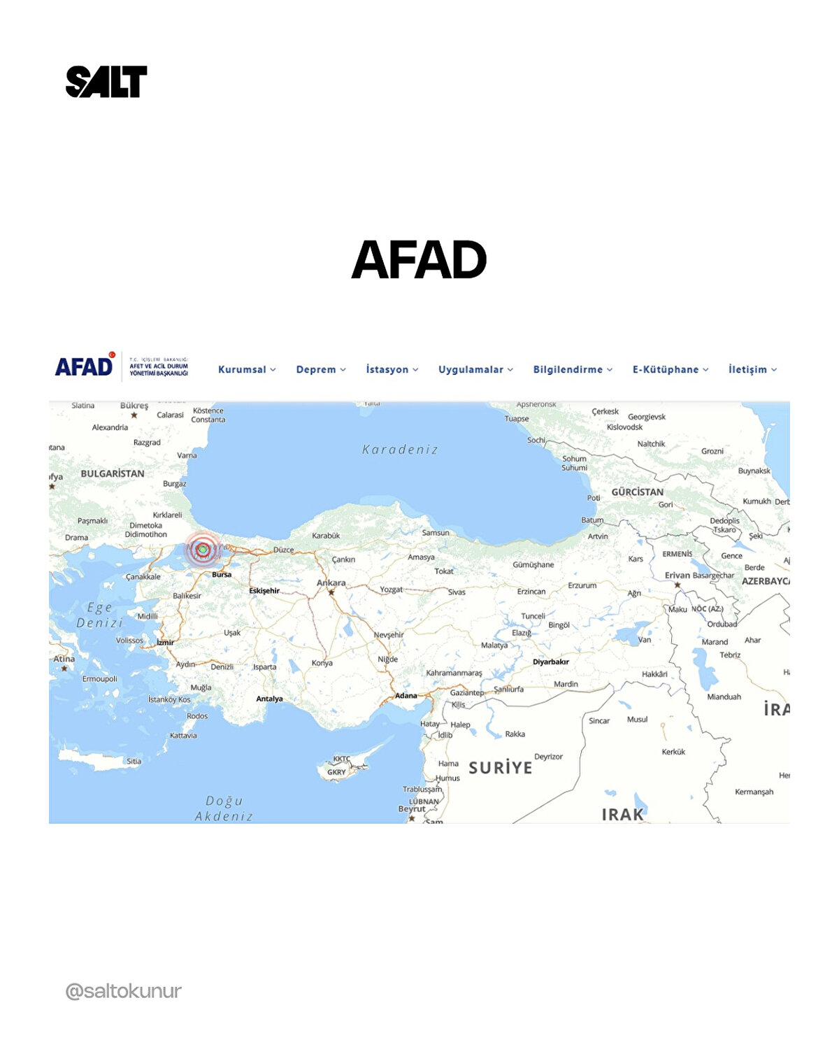 AFAD : Resmî kurum verileriyle hem anlık deprem bilgisi hem de geçmiş depremlerin kaydını sunar.<br><br>