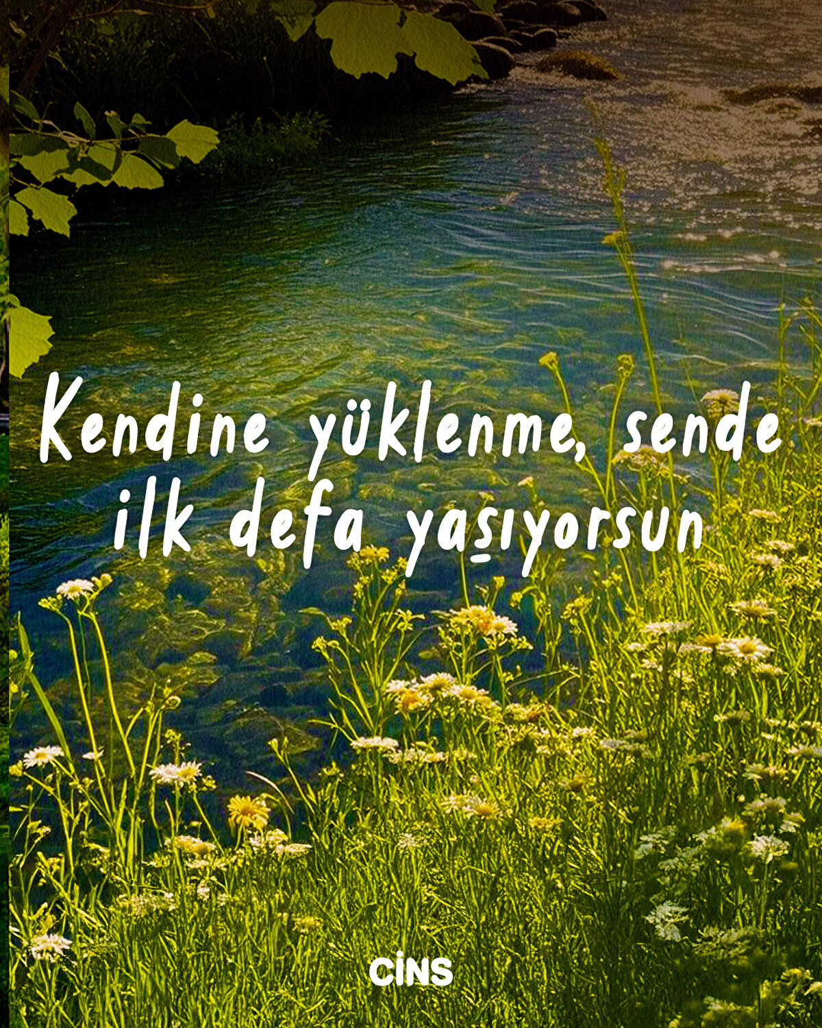 Kendine yüklenme, sende ilk defa yaşıyorsun