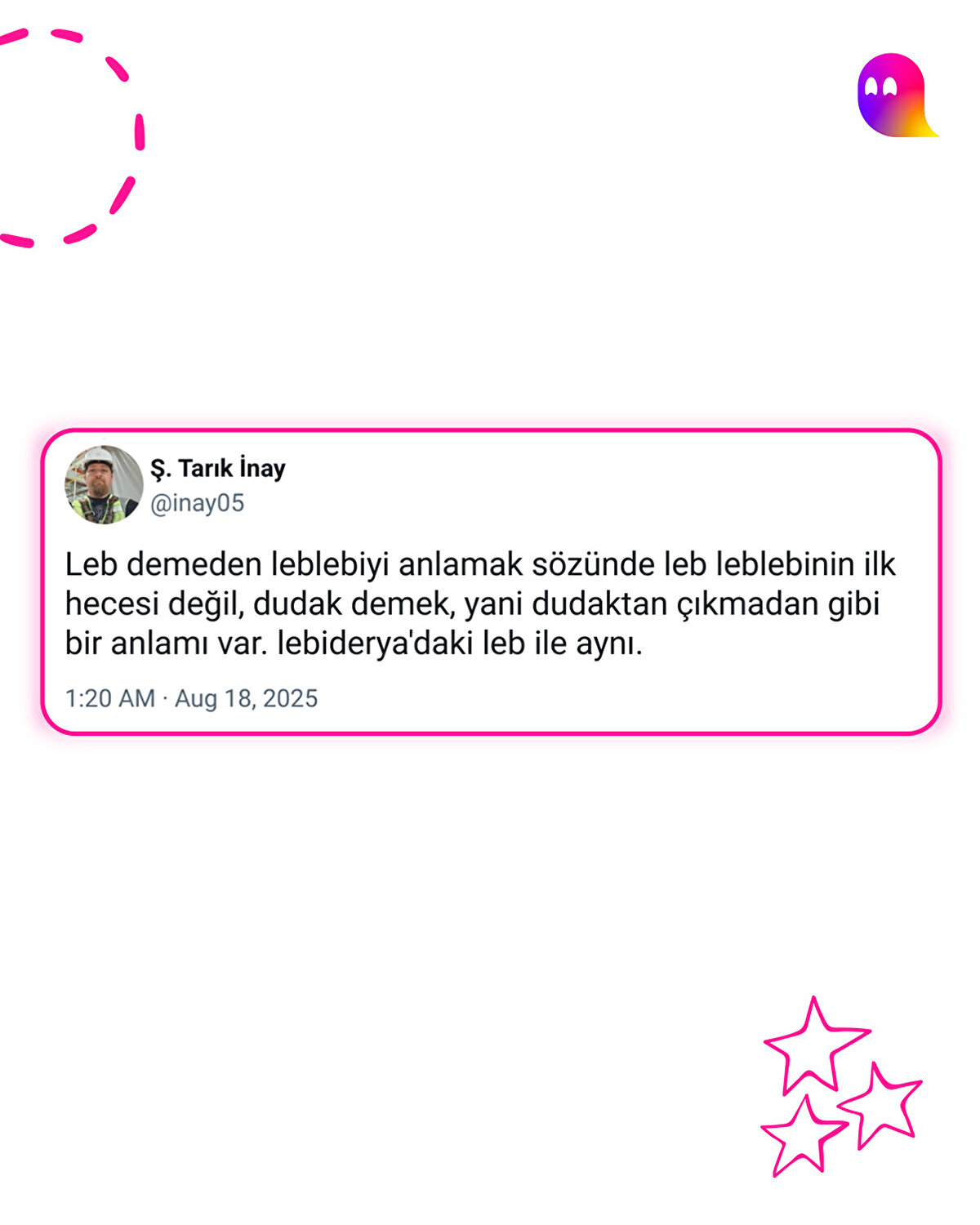 Alın bu bilgiyi ne yapıyorsanız yapın