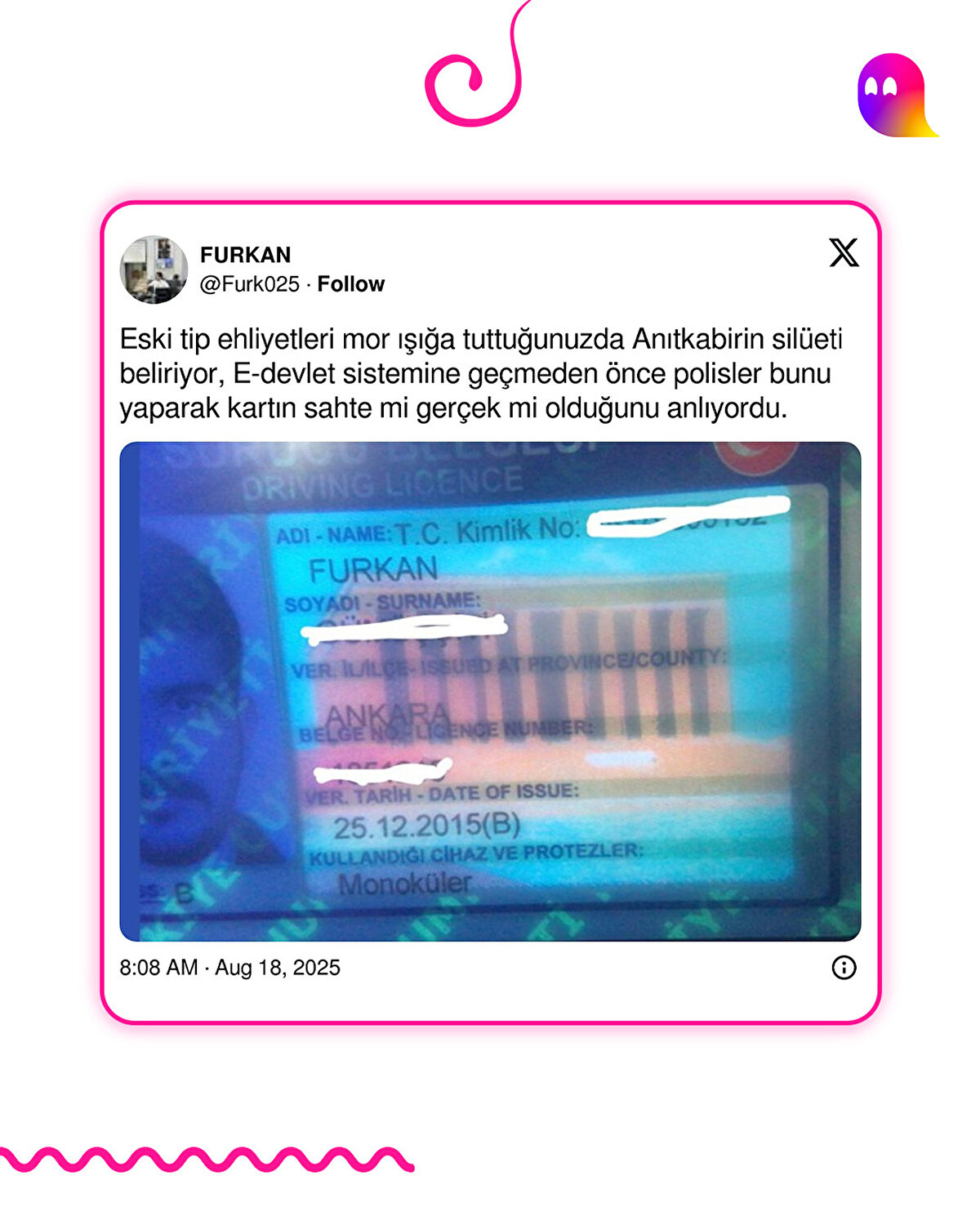 Alın bu bilgiyi ne yapıyorsanız yapın