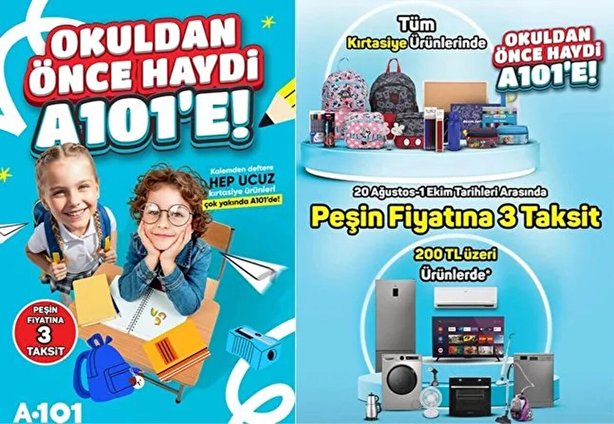A101 kırtasiye ürünleri geldi mi?<br><br>Okul alışverişini daha ekonomik hale getirmek isteyenler için A101, her yıl olduğu gibi bu yıl da geniş bir kırtasiye kataloğu hazırladı. Defter, kalem setleri, silgiler, pastel boyalar, kuru boyalar ve okul çantaları 21 Ağustos A101 aktüel ürünler kataloğu ile müşterilere sunuluyor.