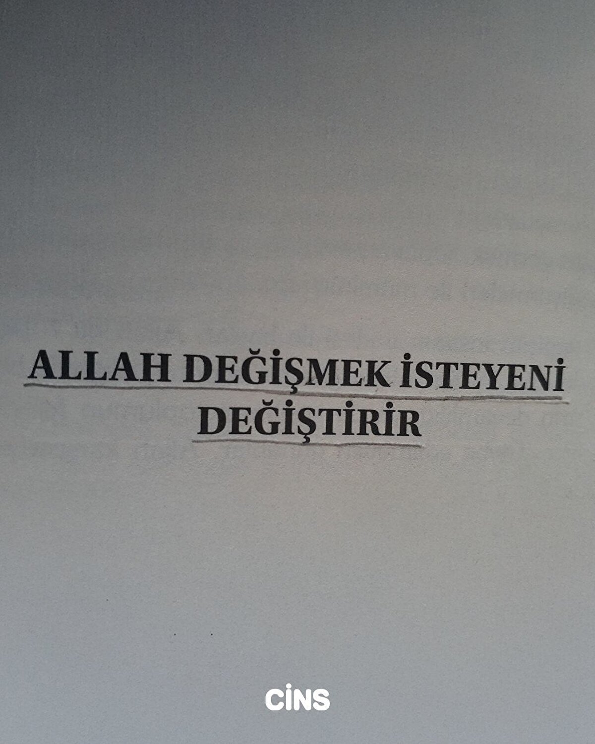 Allah değişmek isteyeni değiştirir
