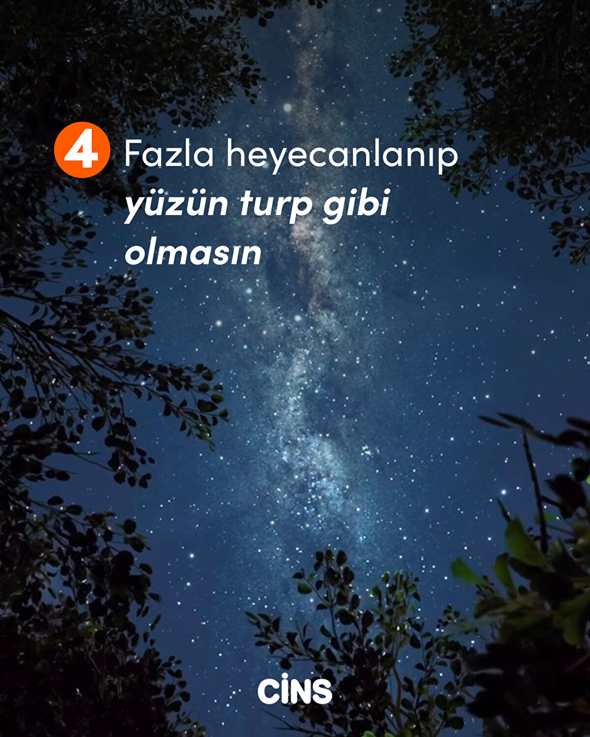 4 Fazla heyecanlanıp yüzün turp gibi olmasın