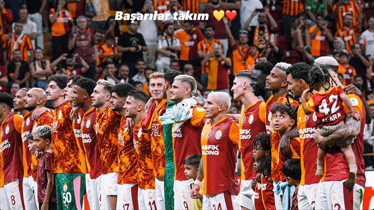 İşte Barış Alper Yılmaz'ın paylaşımı: Başarılar takım.