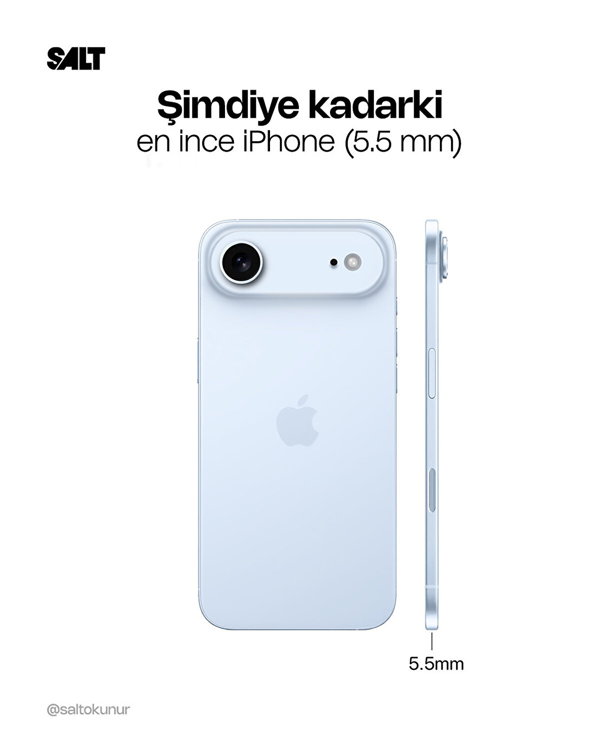 5,5 mm ultra ince kasa ile şimdiye kadarki en ince iPhone