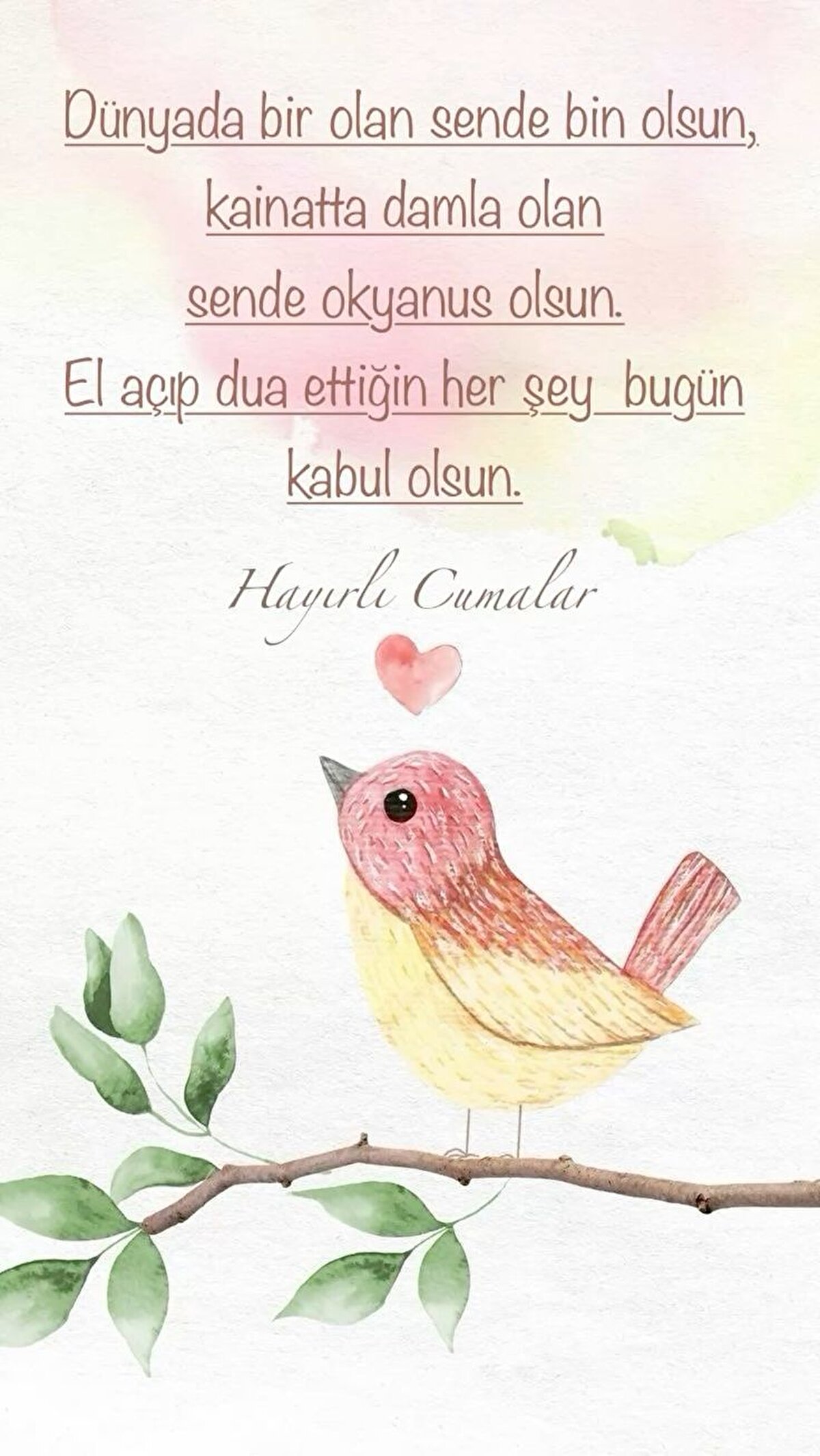 Günlerin en değerlisi cumadır. Cuma günü bayramlardan ve aşure gününden daha değerlidir. Cuma günü dünyada ve ahirette müminlerin bayramıdır. Cumamız mübarek olsun.<br><br>Allah’ım (cc). Evlerimize mutluluk ihsan eyle. Taşımakta zorlanacağımız yüklerle bizleri sınavdan geçirme. Darda ve muhtaç koyma. Amin. Hayırlı Cumalar.