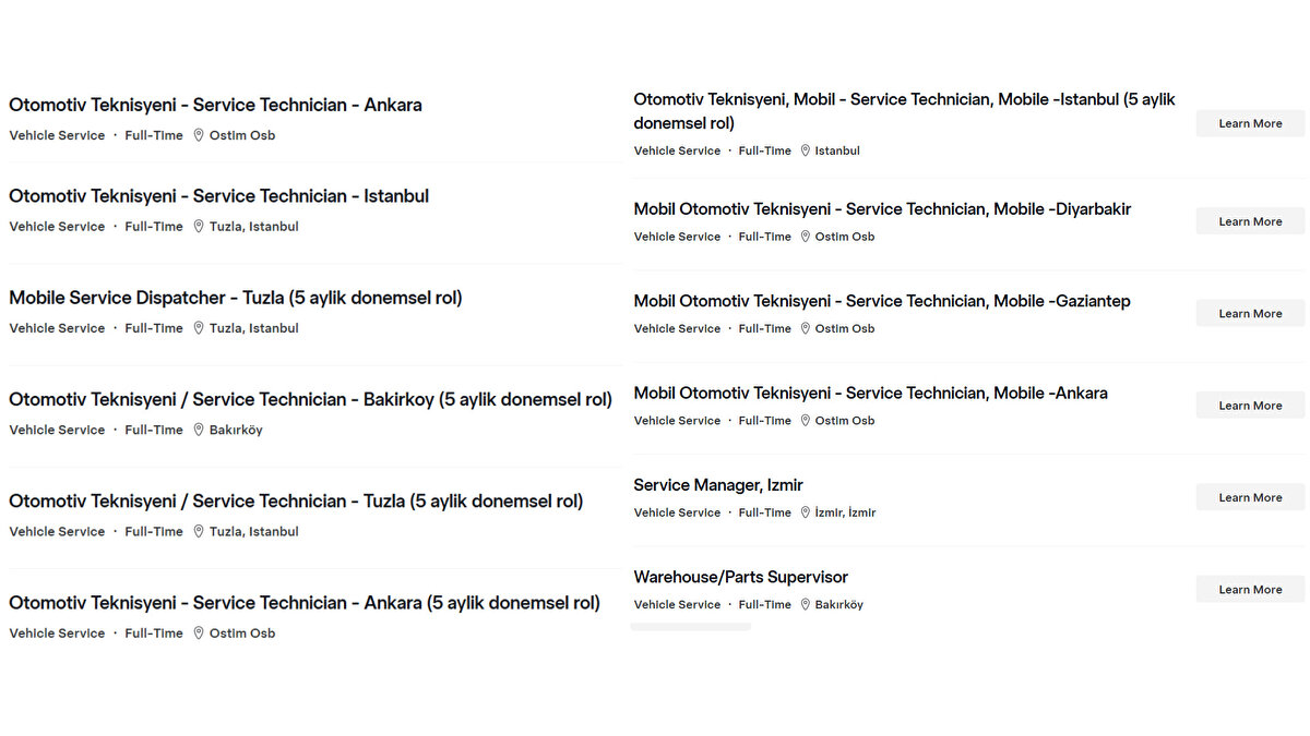 TESLA İŞ BAŞVURUSU NASIL YAPILIR?<br><br>Tesla'nın Amerika internet sitesinde bulunan careers (kariyer) sekmesinde bulunan ilanlara başvuru yapılıyor. Kişisel bilgileriniz, iletişim adresiniz ve kariyer bilgilerinizi girdikten sonra Tesla işe alım sorumluları iletişime geçiyor. 