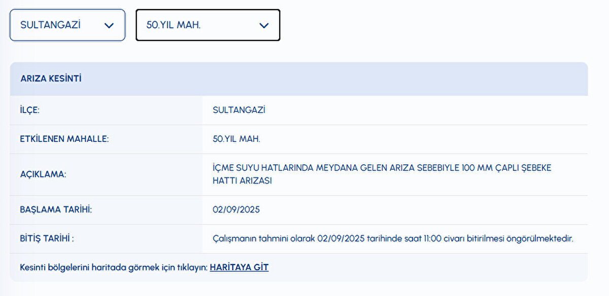 İSTANBUL SU KESİNTİSİ