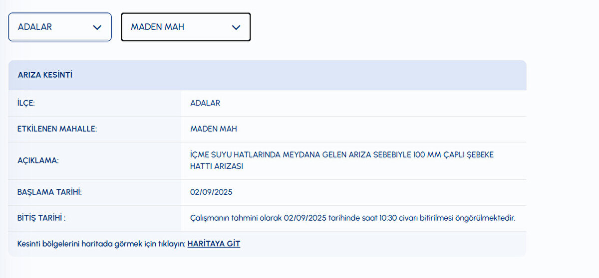 İSTANBUL SU KESİNTİSİ