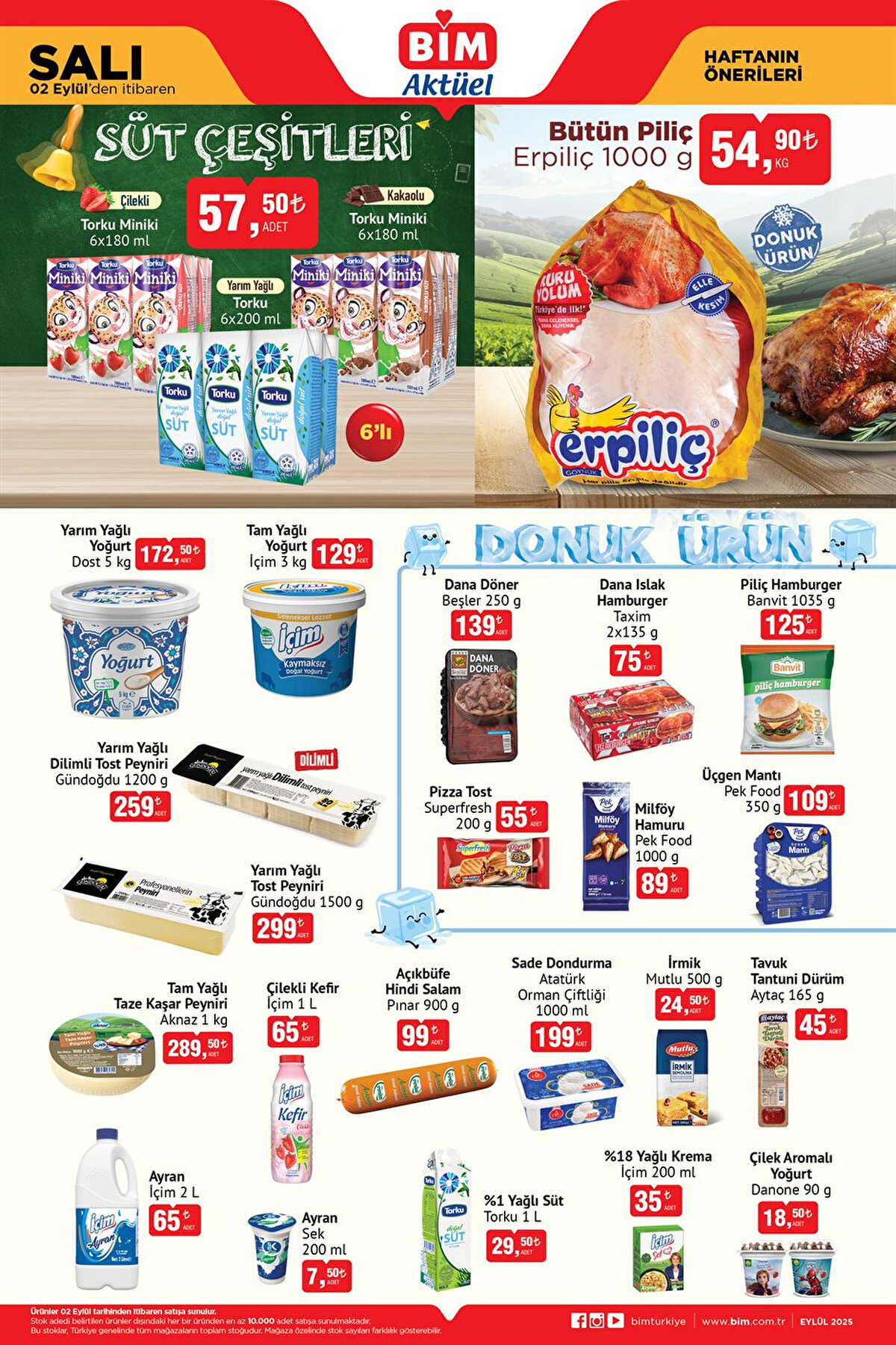 BİM AKTÜEL 2 EYLÜL İNDİRİMLİ ÜRÜNLER