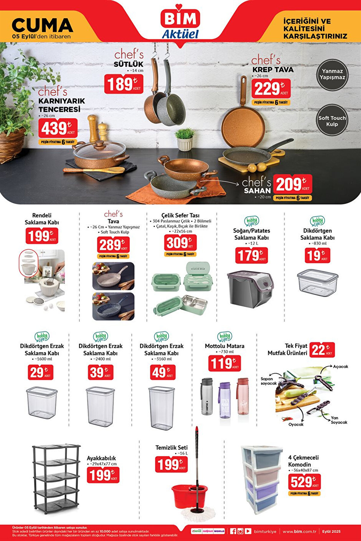 BİM AKTÜEL 5 EYLÜL İNDİRİMLİ ÜRÜNLER