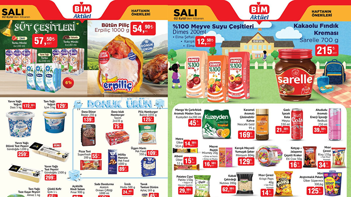 BİM’in yeni aktüel ürünler kataloğu 2-5 Eylül 2025 tarihleri arasında geçerli olmak üzere yayımlandı. Her hafta tüketicilerin merakla beklediği indirim fırsatları bu hafta da teknoloji ürünlerinden ev aletlerine, küçük mutfak gereçlerinden kişisel bakım ürünlerine kadar geniş bir yelpazede sunuluyor. Yeni ayın ilk aktüel kataloğunda öne çıkan ürünler arasında WAG maşası, LED ışıklı oje kurutucu, yazı tahtası ve akrilik kalem seti yer alıyor. Ayrıca 5 Eylül Cuma günü satışa çıkacak özel fırsatlar arasında Philips buhar kazanlı ütü 4.990 TL, Philips süpürge 5.490 TL, Philips ekmek kızartma makinesi 999 TL ve Polosmart Wireless Bluetooth Mouse 149 TL’den raflarda olacak. Okul sezonunun yaklaşmasıyla birlikte kırtasiye ürünleri de öğrenciler tarafından yoğun ilgi görüyor. BİM aktüel ürünler kataloğu bu hafta hem ev ihtiyaçlarını karşılamak isteyenlere hem de yeni sezon alışverişini planlayanlara cazip fırsatlar sunuyor.