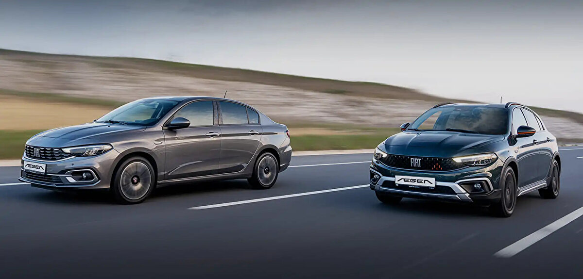<br><br>FIAT<br><br>Egea Sedan: 979.000 – 1.209.000 TL<br><br>Egea Cross: 1.099.900 – 1.283.900 TL<br><br>FIAT 600: 1.794.900 – 1.919.900 TL<br><br>Topolino: 540.900 – 580.900 TL<br>