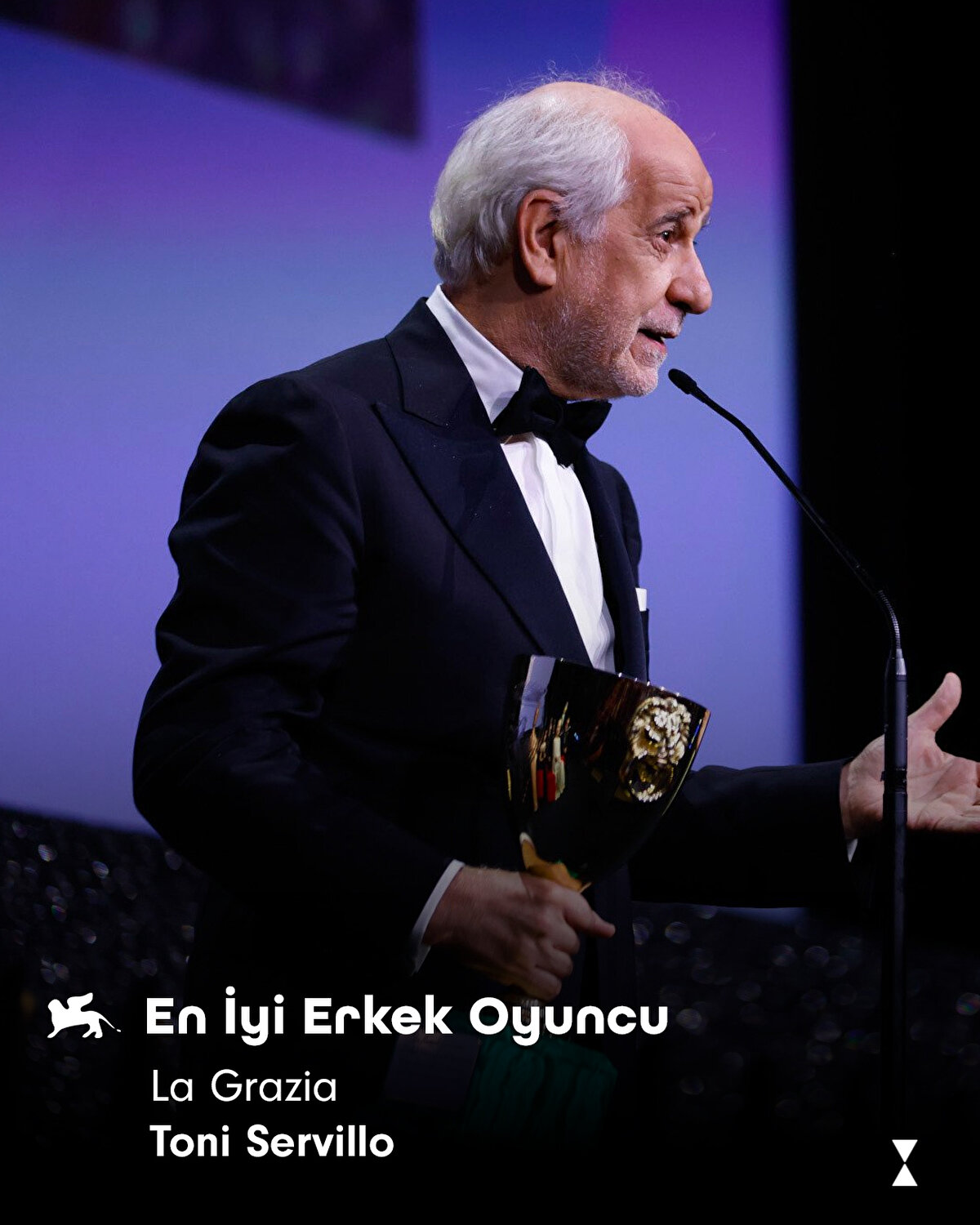 En İyi Erkek Oyuncu ödülü ise La Grazia filmiyle Toni Servillo’ya gitti.