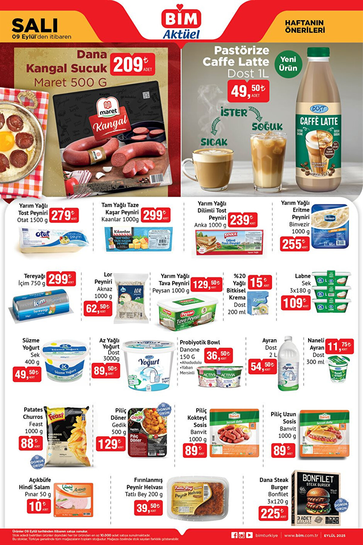 BİM indirimli ürünler kataloğu her hafta olduğu gibi bu hafta da tüketicilerin merakla takip ettiği fırsatlarla raflarda yerini aldı. Okulların açılmasına sayılı günler kala, 9-12 Eylül 2025 BİM aktüel kataloğu öğrenciler ve veliler için cazip kırtasiye ürünleriyle dikkat çekiyor. Henüz okul alışverişini tamamlamamış olanlar için yayınlanan yeni BİM kırtasiye ürünleri kataloğu, yaz tatilinin ardından eksik ihtiyaçlarını uygun fiyatlarla tamamlama imkânı sunuyor. 8 Eylül’de başlayan eğitim öğretim yılı öncesinde yoğun ilgi gören katalogda, Oyun Sahnesi 799 TL, Adore 5 Raflı Kitaplık 1.399 TL, Ahşap Masaüstü Çift Taraflı Yazı Tahtası 359 TL, Cırt Cırtlı Okumayı Öğreten Kitap Yaz-Sil ise 289 TL’den satışa çıkıyor. Bunun yanı sıra, BİM’in "Önce Bim’e, Sonra Okula" sloganıyla sunduğu indirimli ürünler yalnızca mağazalarda değil, aynı zamanda bim.com.tr üzerinden de satın alınabiliyor. Okul kırtasiye ürünleri başta olmak üzere ev dekorasyonuna uygun fırsatlar sunan yeni BİM aktüel 9-12 Eylül 2025 kataloğu, velilerin ve öğrencilerin alışveriş listesinde ilk sırada yer alıyor.