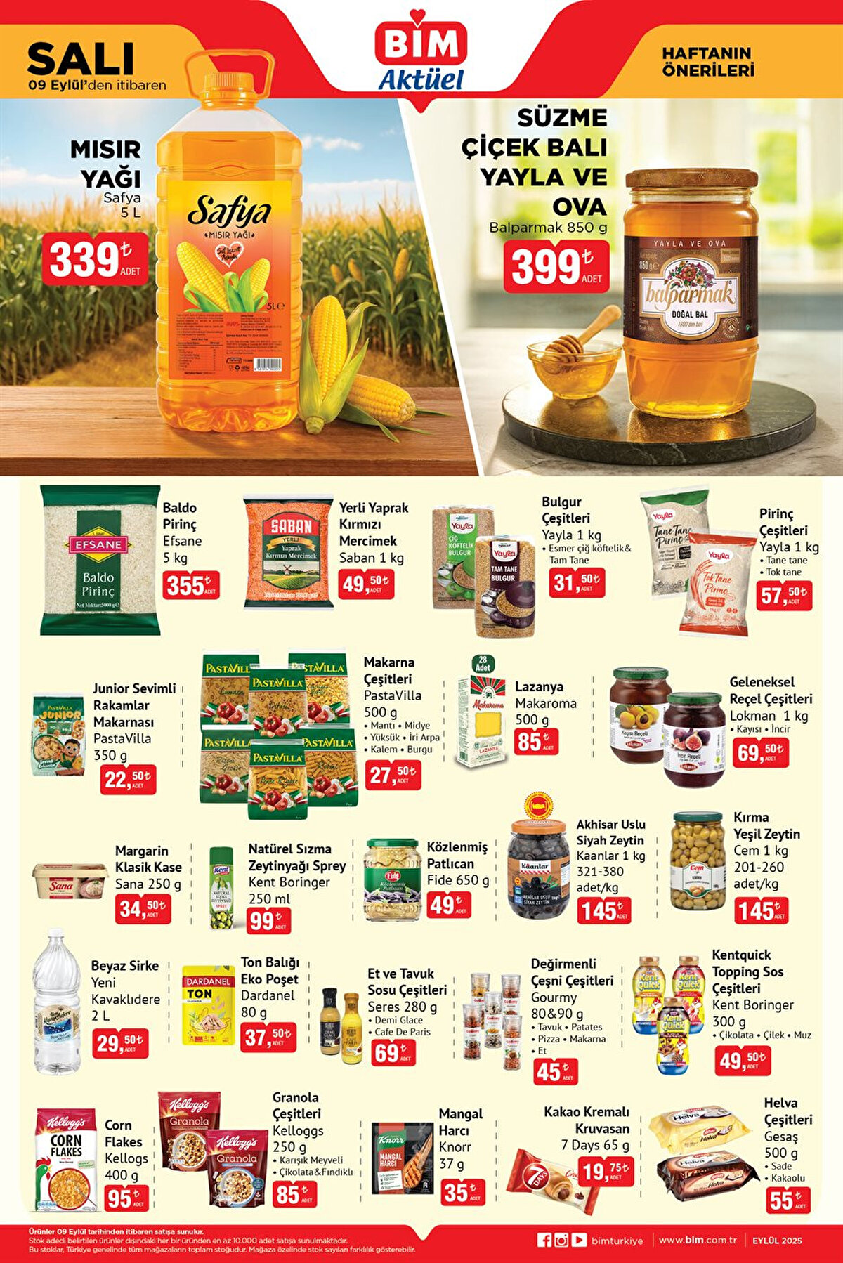 İşte 9-12 Eylül Bim aktüel indirimli ürünler kataloğu