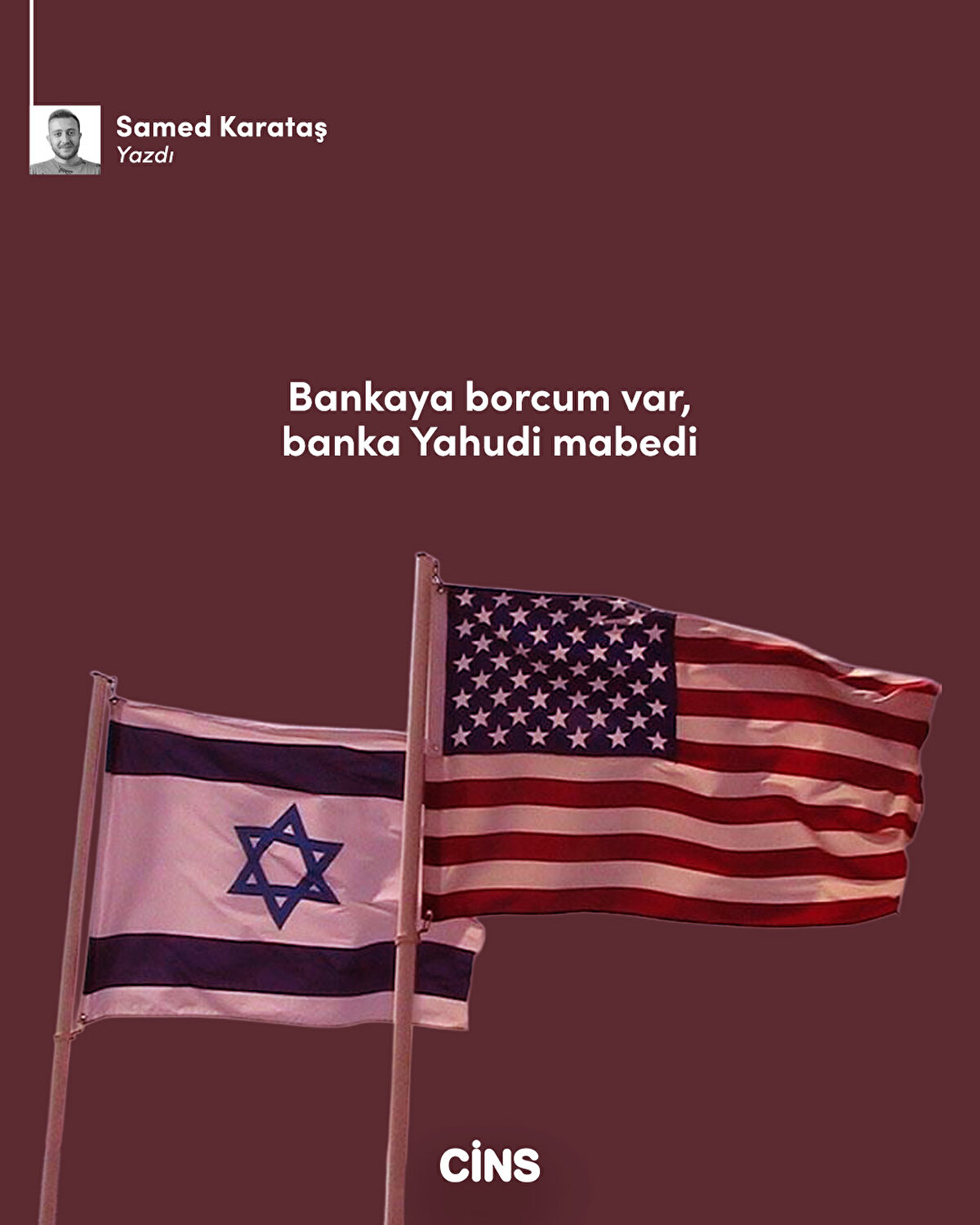 Bankaya borcum var, banka Yahudi mabedi