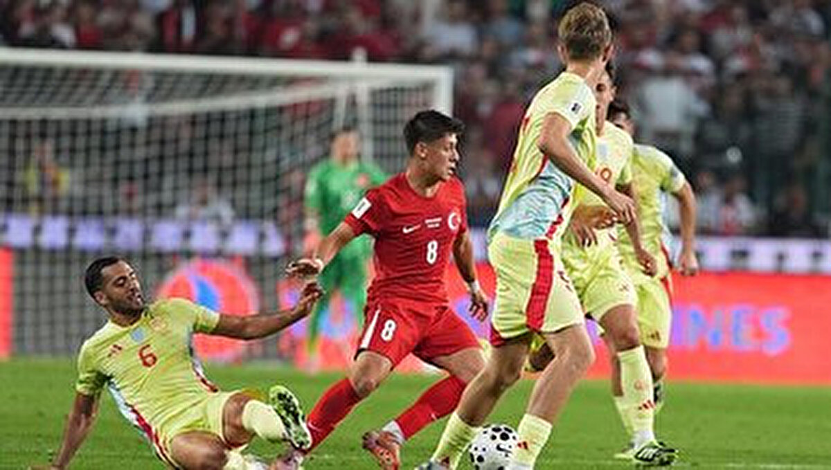 A Milli Futbol Takımı, 2026 FIFA Dünya Kupası Avrupa Elemeleri E Grubu ikinci maçında İspanya'ya 6-0 mağlup oldu.