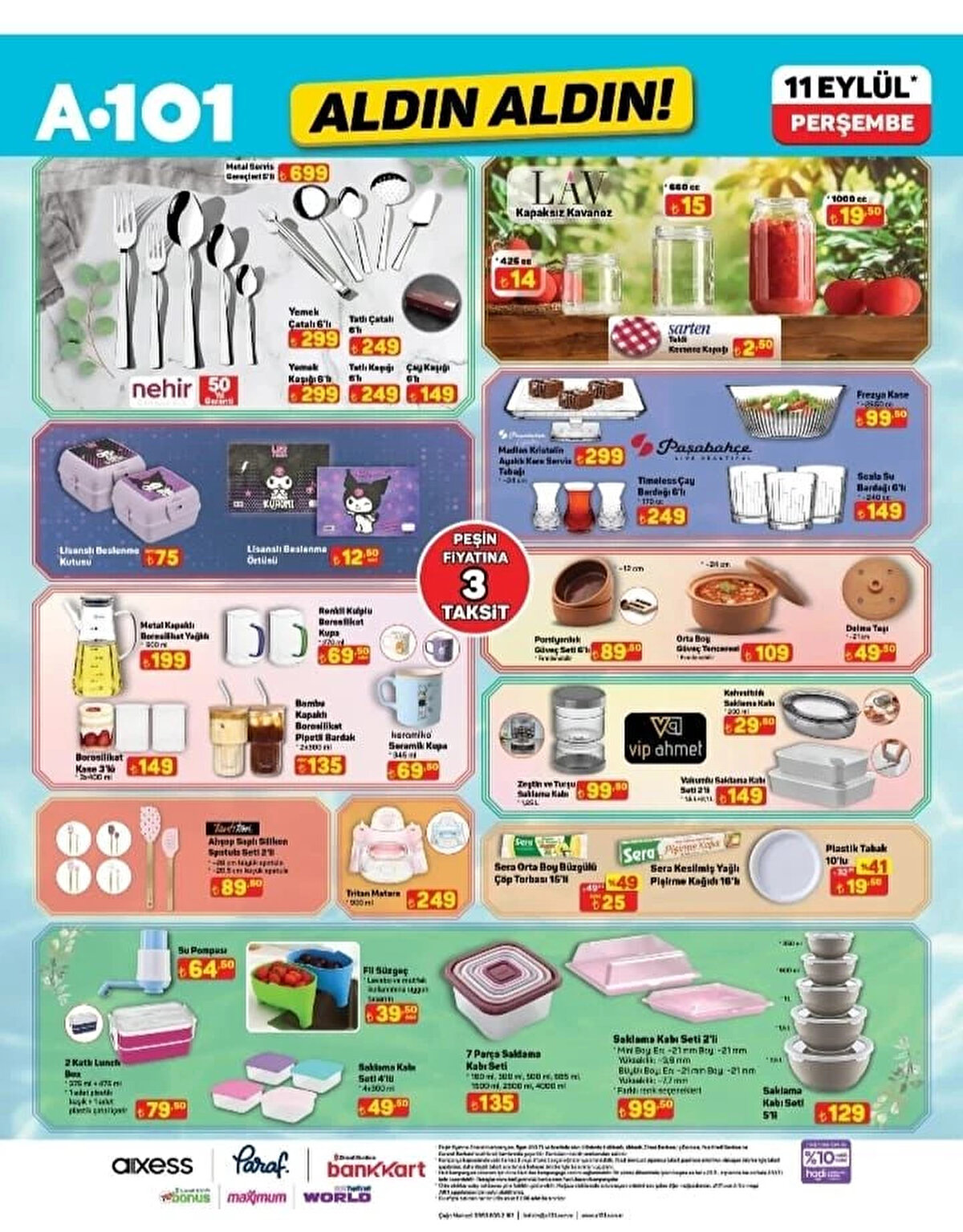 NEHİR ÇAY KAŞIĞI 6’LI<br>Fiyat: 149 TL<br><br>PAŞABAHÇE TIMELESS ÇAY BARDAĞI 6’LI<br><br>Fiyat: 249 TL