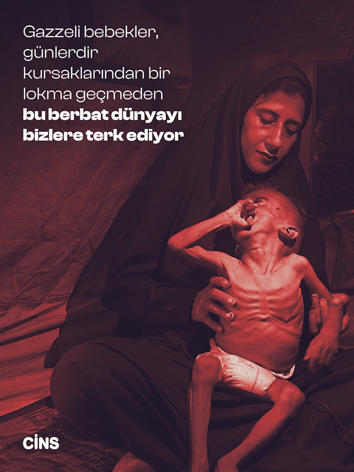 Gazzeli bebekler, günlerdir kursaklarından bir<br>lokma geçmeden bu berbat dünyayı<br>bizlere terk ediyor