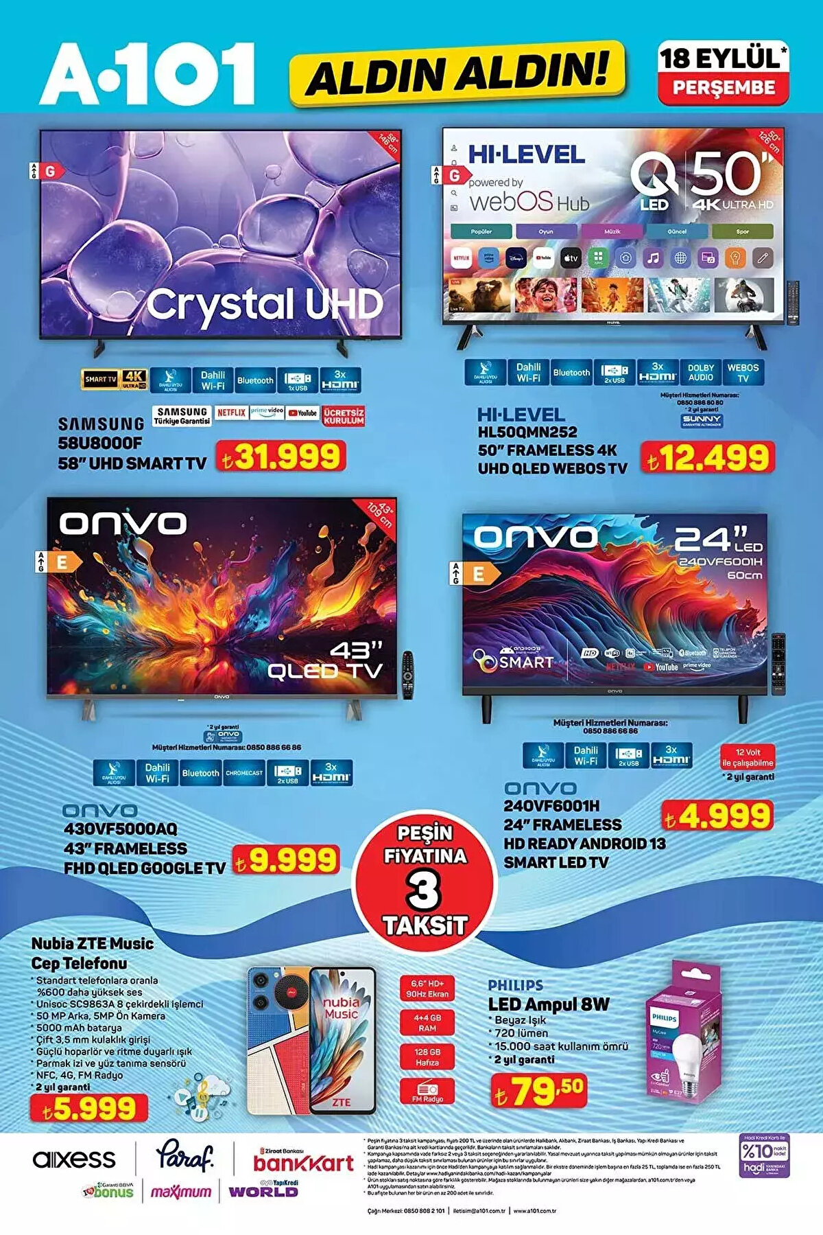 A101 ALDIN ALDIN 18 EYLÜL AKTÜEL KATALOĞU