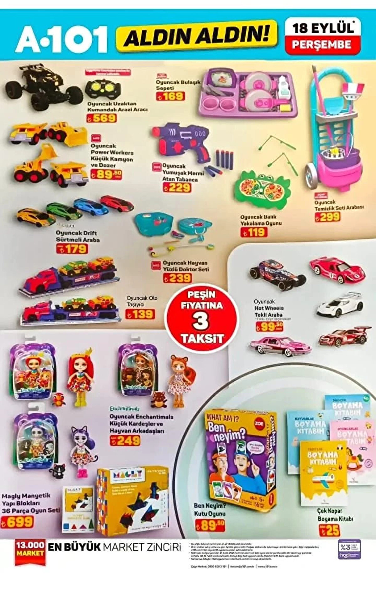 BEN NEYİM? KUTU OYUNU<br>Fiyat: 89,50 TL<br><br>OYUNCAK OTO TAŞIYICI<br><br>Fiyat: 139 TL