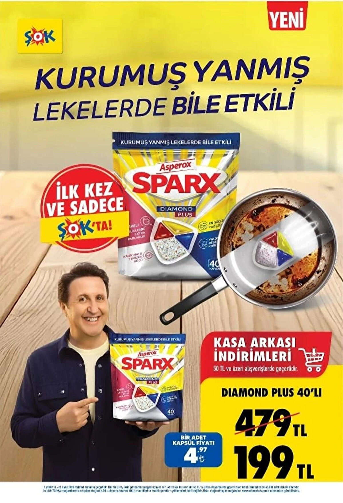 50 TL VE ÜZERİ ALIŞVERİŞLERDE GEÇERLİ YENİ ÜRÜN<br>ASPEROX SPARX DIAMOND PLUS 40'LI<br><br>Fiyat: 199 TL