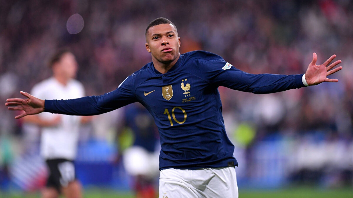 7-)Kylian Mbappé:<br>57 Gol