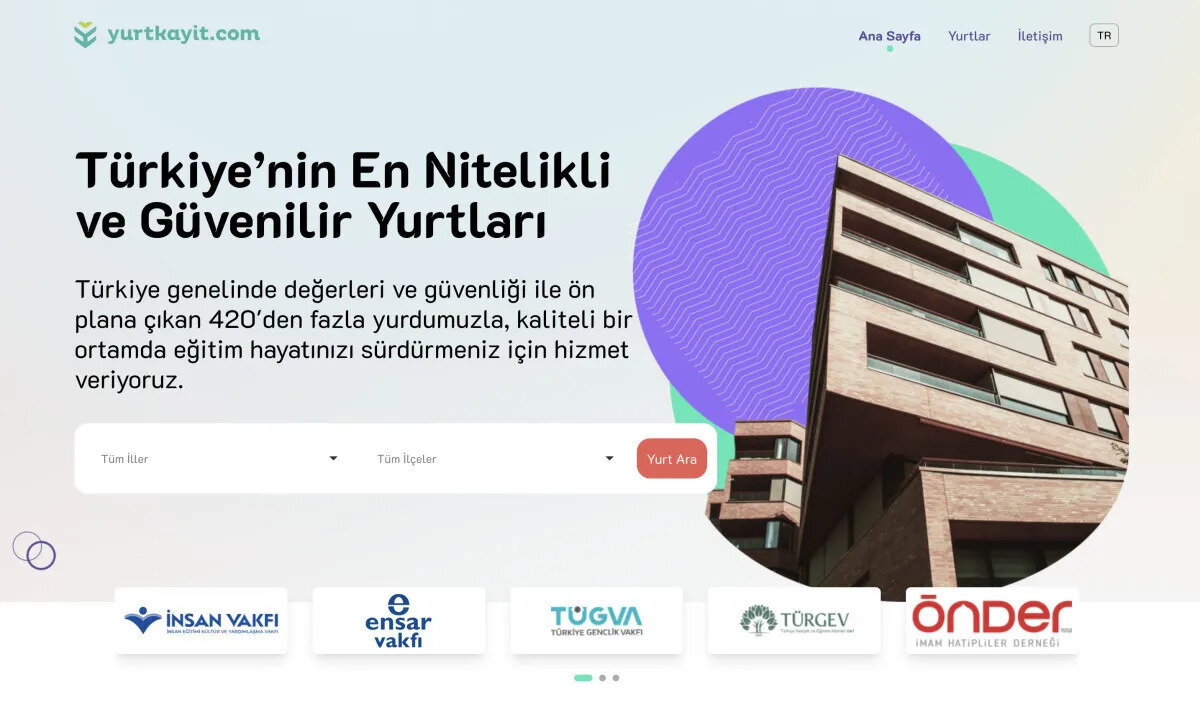 Genç üniversite öğrencilerinin uygun yurdu bulması için güvenilir bir platform hizmeti veren yurtkayıt.com ile birlikte artık güvenli yurtlar bulunabiliyor.