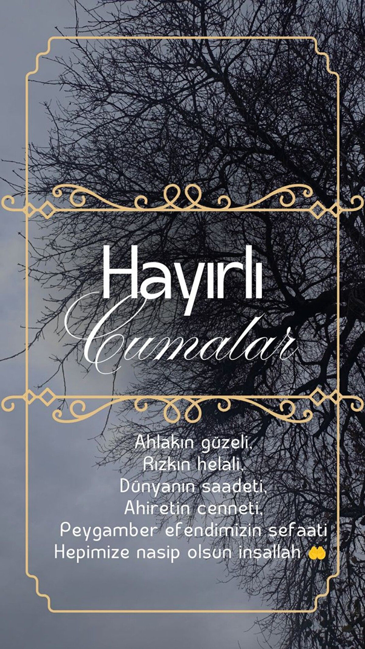 Tüm din kardeşlerimin cuması mübarek olsun ALLAH herkeze şifa versin en güzel gününüz gülümsemelerle bitsin iyi günler<br>