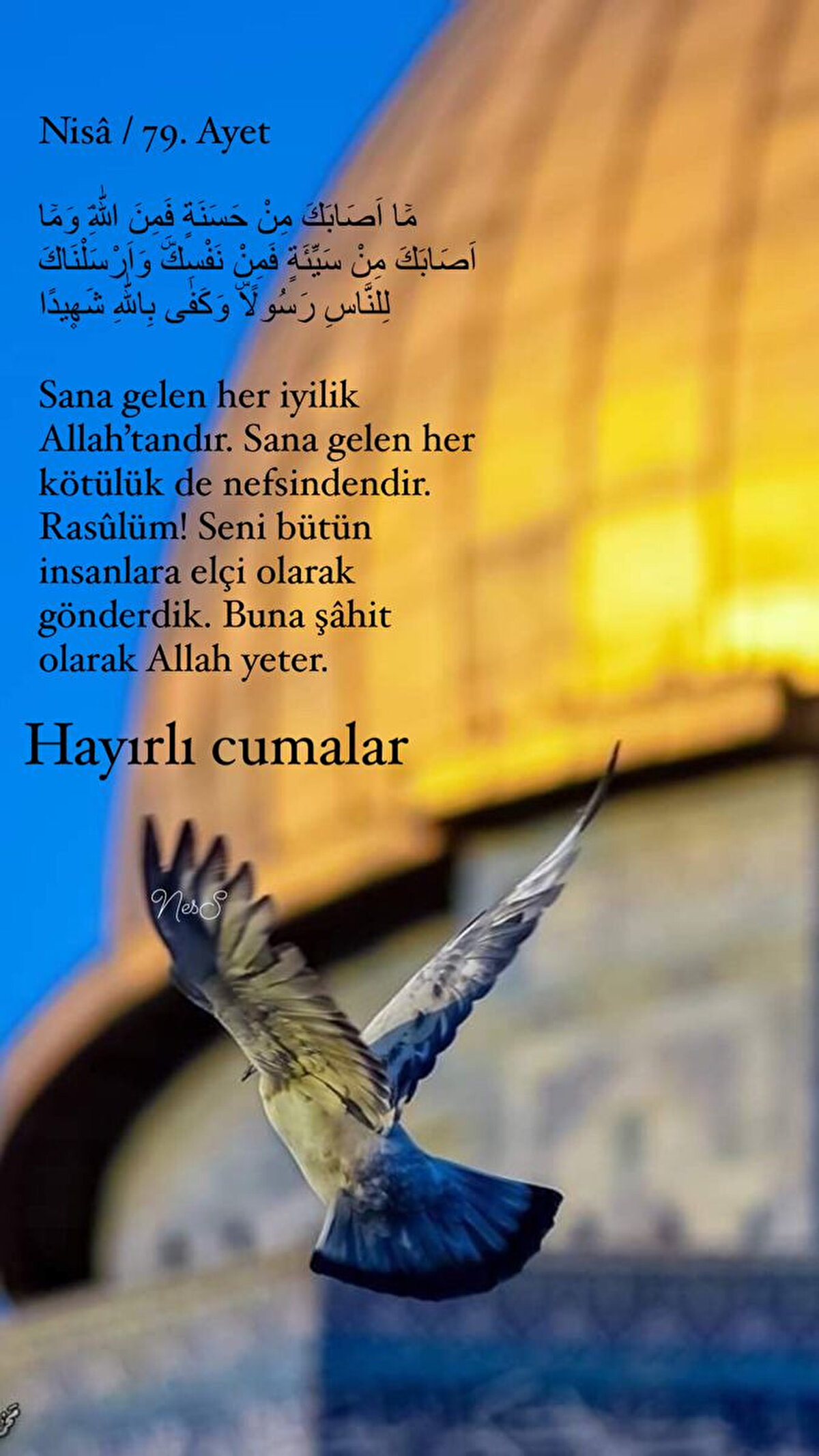 Yakınlık ne zamanla ne mekenla sınırlıdır.Eller Allah"a açıldığında akla ilk gelen sevilenlerdir.Aklımda yürüğimde ve duamdasınız.Cumanız mübarek olsun..