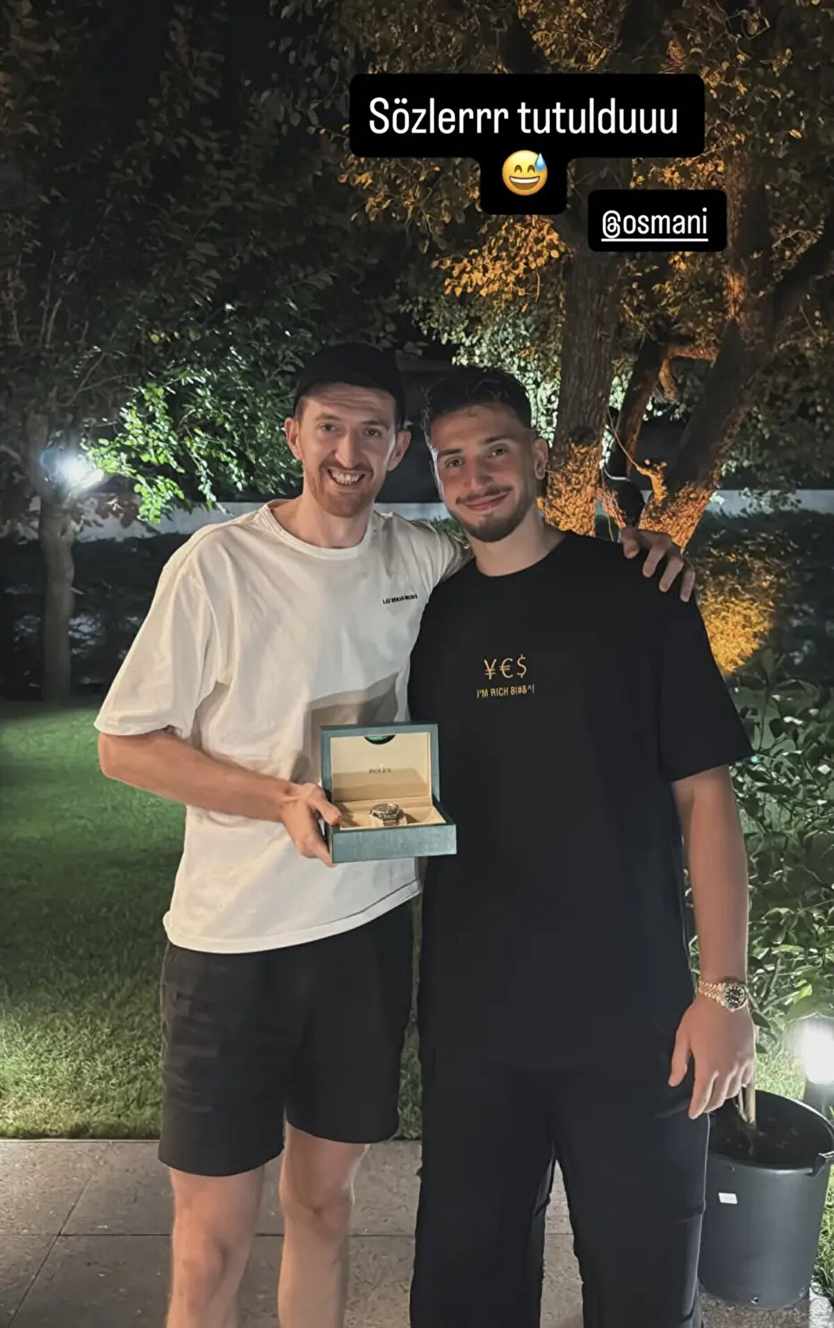 Alperen paylaşımında, "Sözler tutuldu" ifadelerini kullandı. Ercan Osmani, Yunanistan karşısında 28 sayıyla oynarken Giannis Antetokounmpo 12 sayıda kalmıştı.<br>