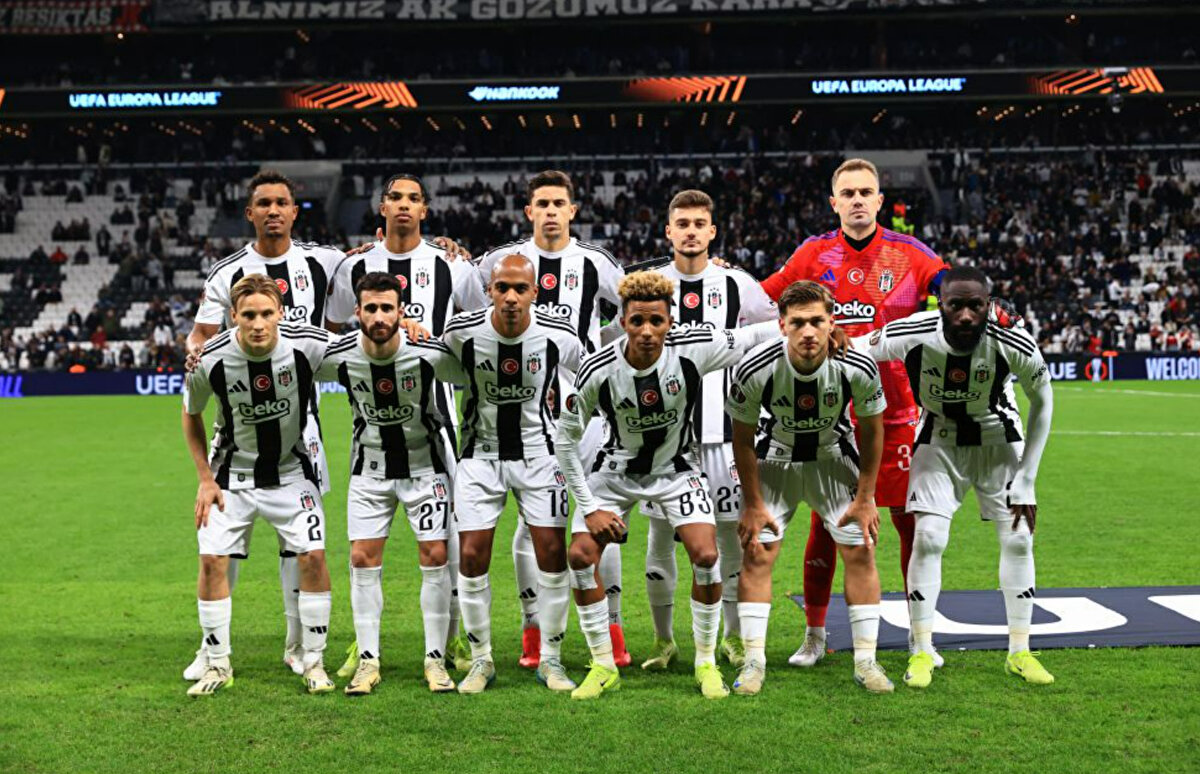 Beşiktaş: Mert; Svensson, Paulista, Uduokhai, Jurasek; Demir Ege, N’Didi (Salih), Orkun; Rashica, Rafa Silva, Tammy Abraham