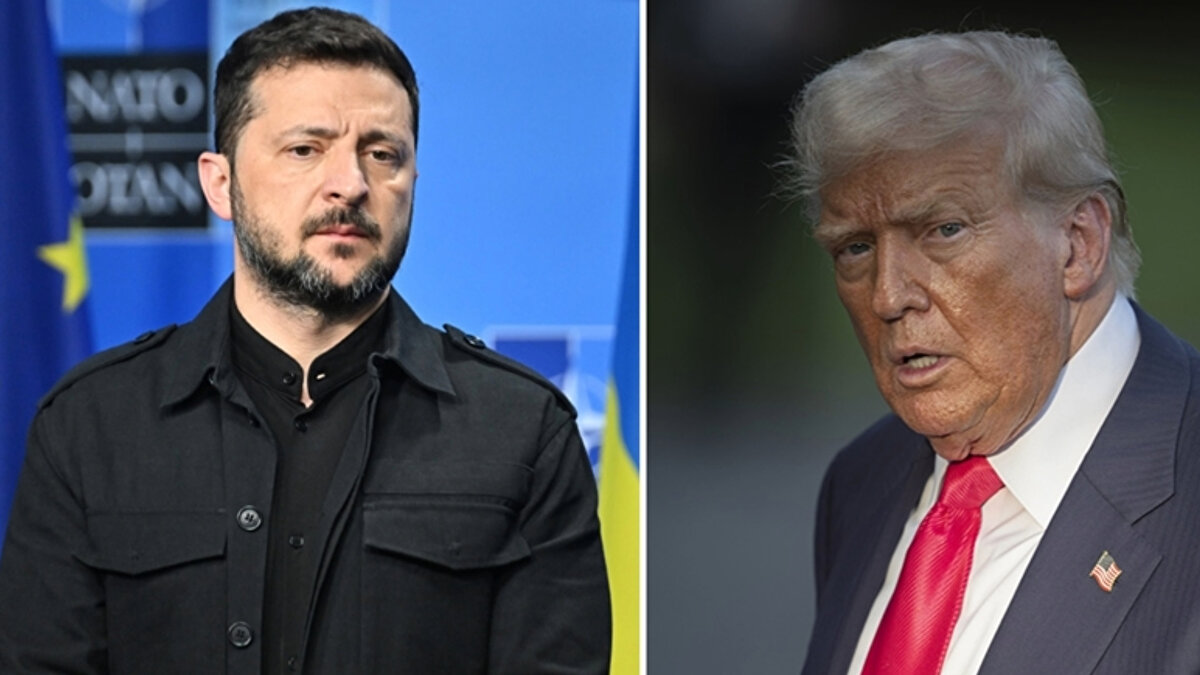 ABD Başkanı Donald Trump ile Ukrayna lideri Zelenskiy, New York'ta bir görüşme yaptı. Görüşme sırasında Rusya'ya ait savaş uçakları ve insansız hava araçlarının son haftalarda NATO ülkelerinin hava sahasına yaptığı ihlaller de gündeme geldi.<br><br>Trump, "NATO ülkeleri, Rus uçaklarının NATO hava sahasına girmesi durumunda uçakları düşürmeli." derken, ABD'nin uçakların düşürülmesine destek verip vermeyeceğine ilişkin soruya ise "Koşullara bağlı." dedi.