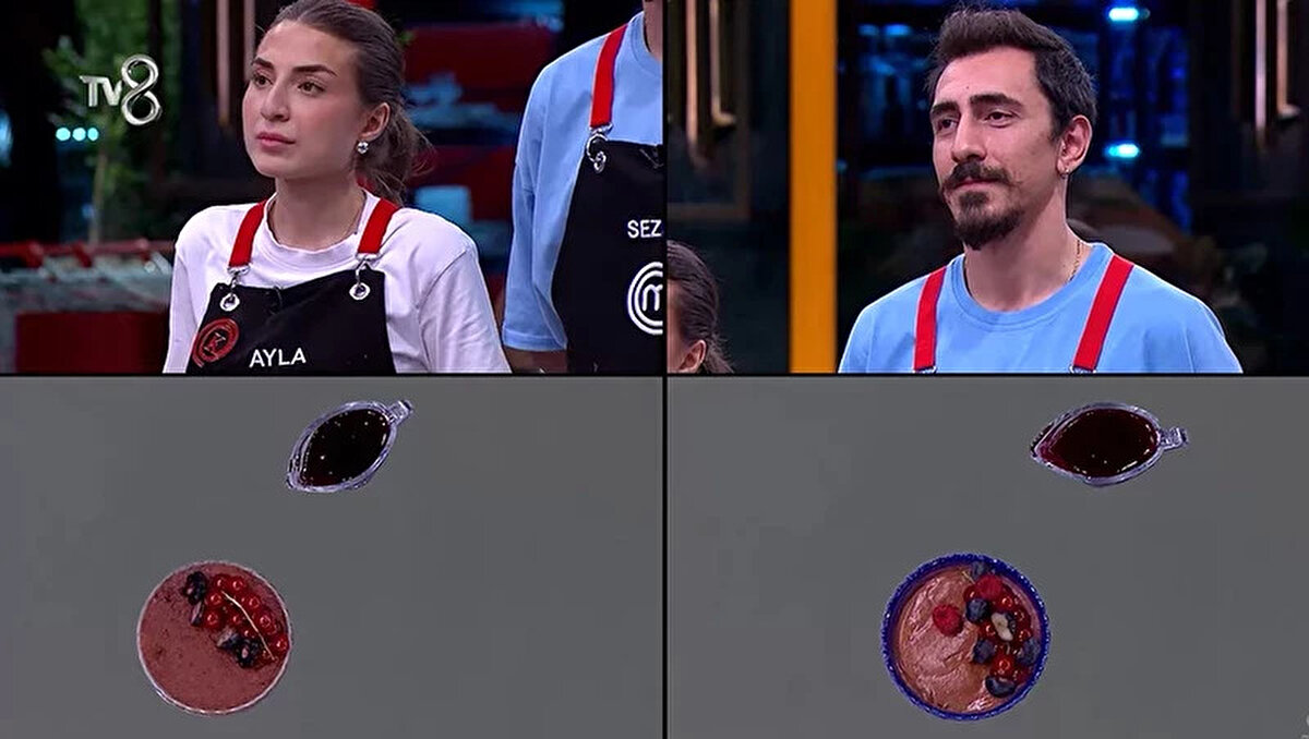 Bireysel dokunulmazlığı kim aldı?<br><br>Kırmızı takım yarışmacıları, şeflerin istediği çikolatalı mousse tatlısını hazırlamak için yeniden tezgâh başına geçti. 40 dakikalık sürenin sonunda şeflerin beğenisini kazanan isim Sezer oldu ve bireysel dokunulmazlığı elde etti.