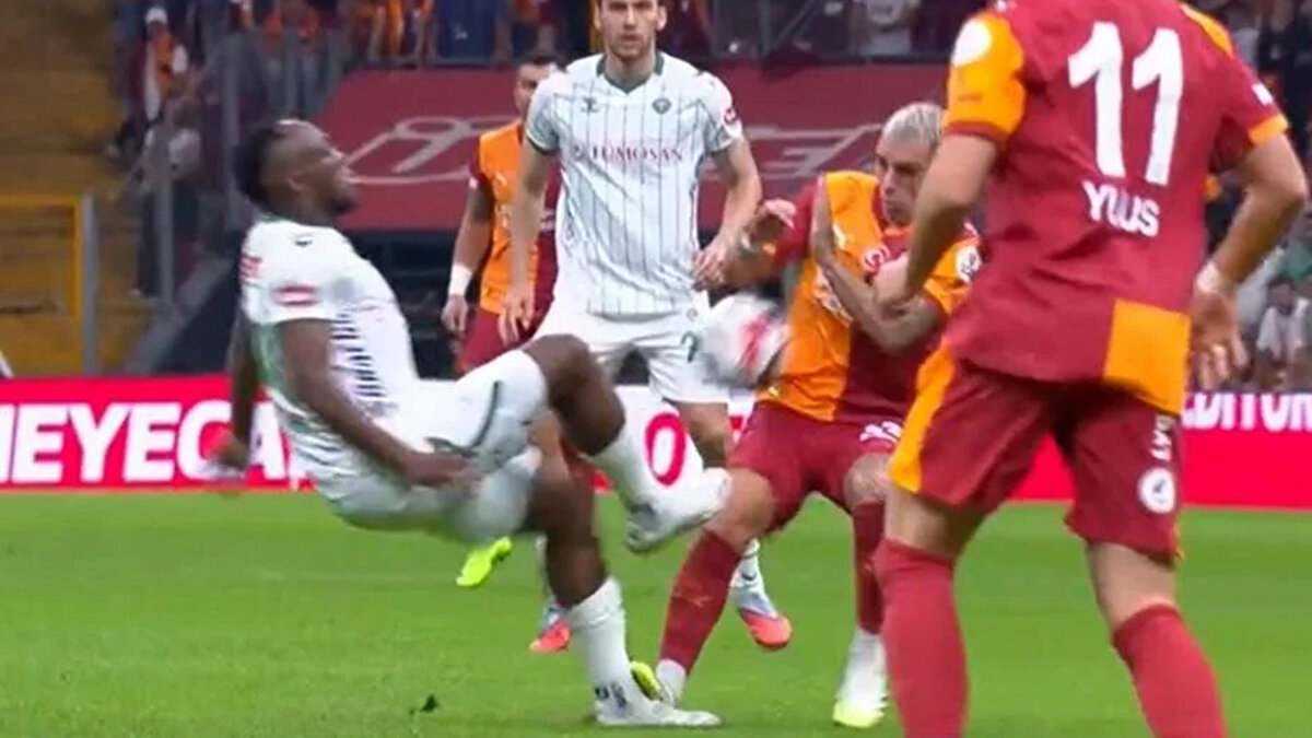 Galatasaray - Alanyaspor maçı<br><br>TFF VAR Direktörü Joao Capela: "Muleka'nın sol ayağı yerde, Torreira ise tabanıyla beraber bileğe bastı. Bu geleneksel olarak ayağa basma. Bu sarı kart ve serbest vuruş. Hakem Yasin Kol doğru karar verdi."