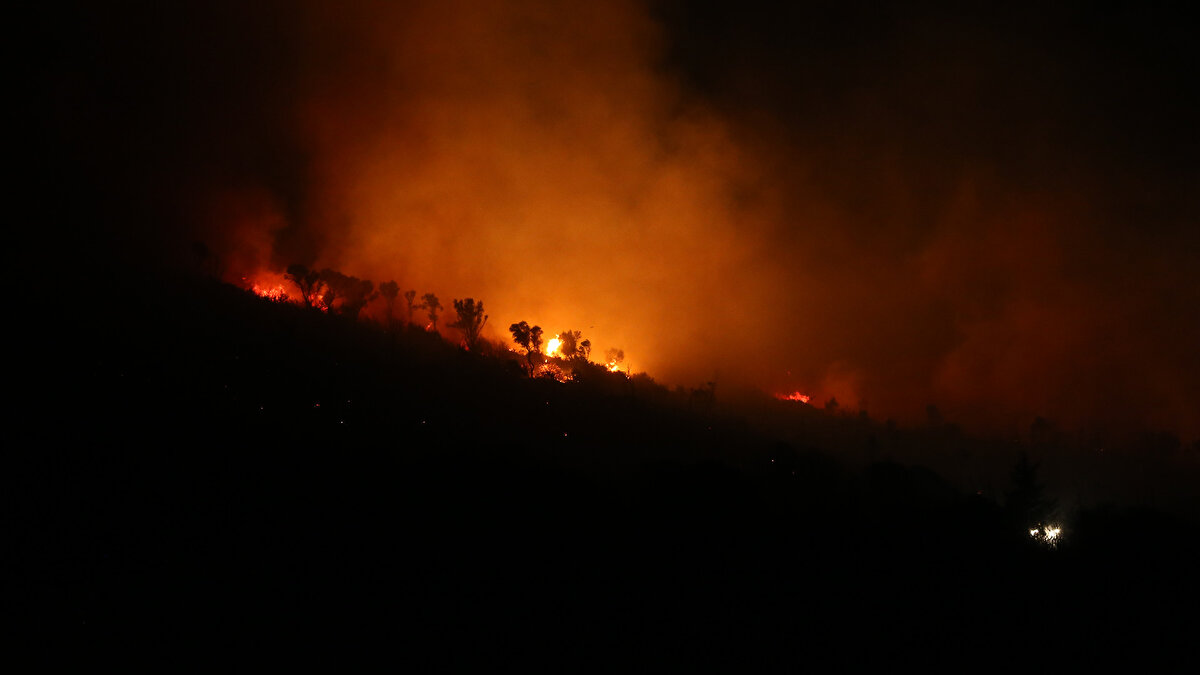 Yangının etkilediği alanın genişlemesi çevrede büyük endişe oluştururken, vatandaşlar güvenlik güçlerinin yönlendirmesiyle bölgeden uzaklaştırıldı.