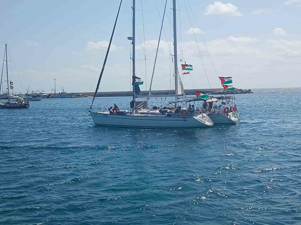 "Kimliği belirsiz" gemilerin filodaki bazı teknelere yaklaştığı ve "bazılarının ışıklarını kapattığı" belirtilen açıklamada, "Katılımcılar, bir müdahaleye hazırlık olarak güvenlik protokollerini uyguladılar. Gemiler artık filodan ayrıldı." ifadesi kullanıldı.<br>