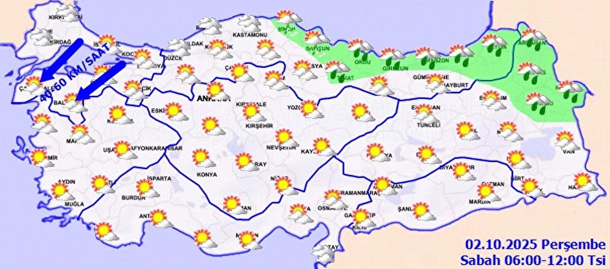 Ege’de güneşli hava hakim<br><br>Ege Bölgesi’nde parçalı ve az bulutlu bir hava görülecek. İzmir 26, Denizli 28, Muğla 24, Afyonkarahisar ise 23 derece olacak.