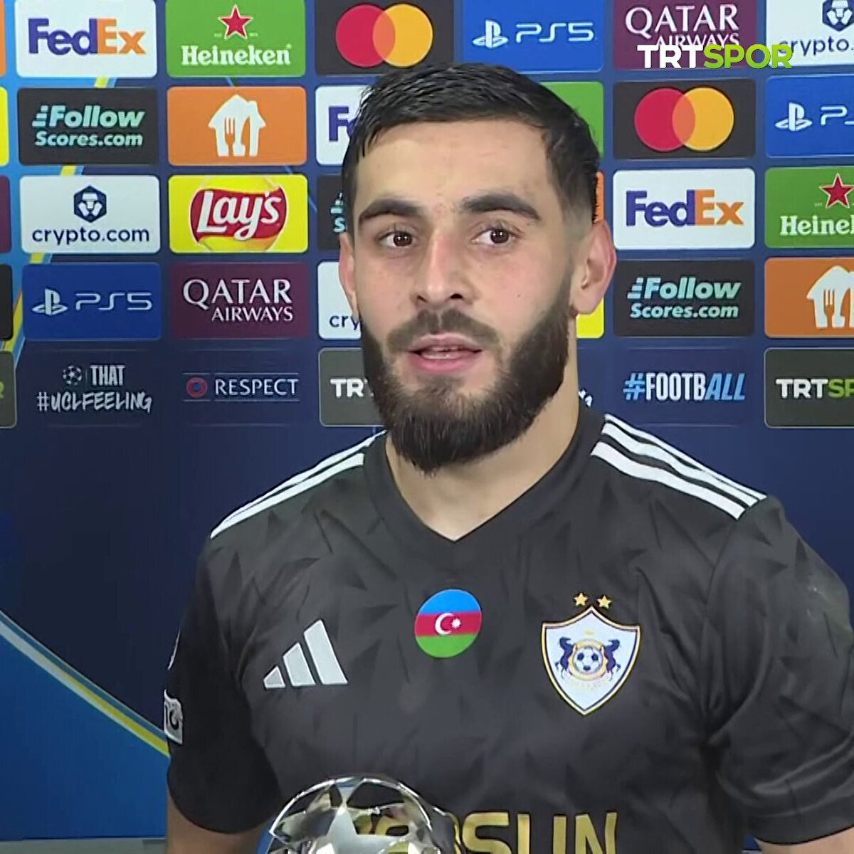 Karabağ futbolcusu ise maç sonu yaptığı açıklamada şu ifadeleri kullandı:<br> "Bütün Türk halkını, tüm kardeşlerimizi selamlıyorum. Şükürler olsun ki bu maçı da kazandık. Sahaya çıkıyoruz ve sadece kazanmak istiyoruz. Nerede biter, vallahi bilmiyorum. Biz sizleri çok seviyoruz. Biriz."