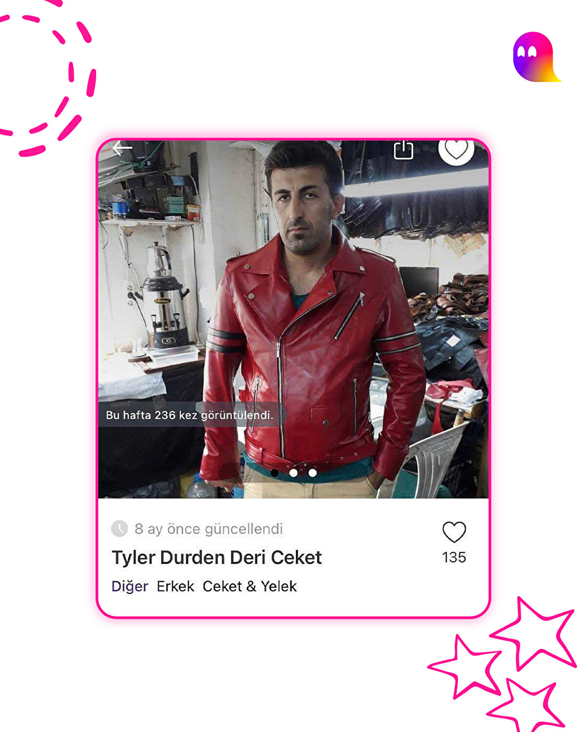 Bu ceketi Brad Pitt'e bırakın