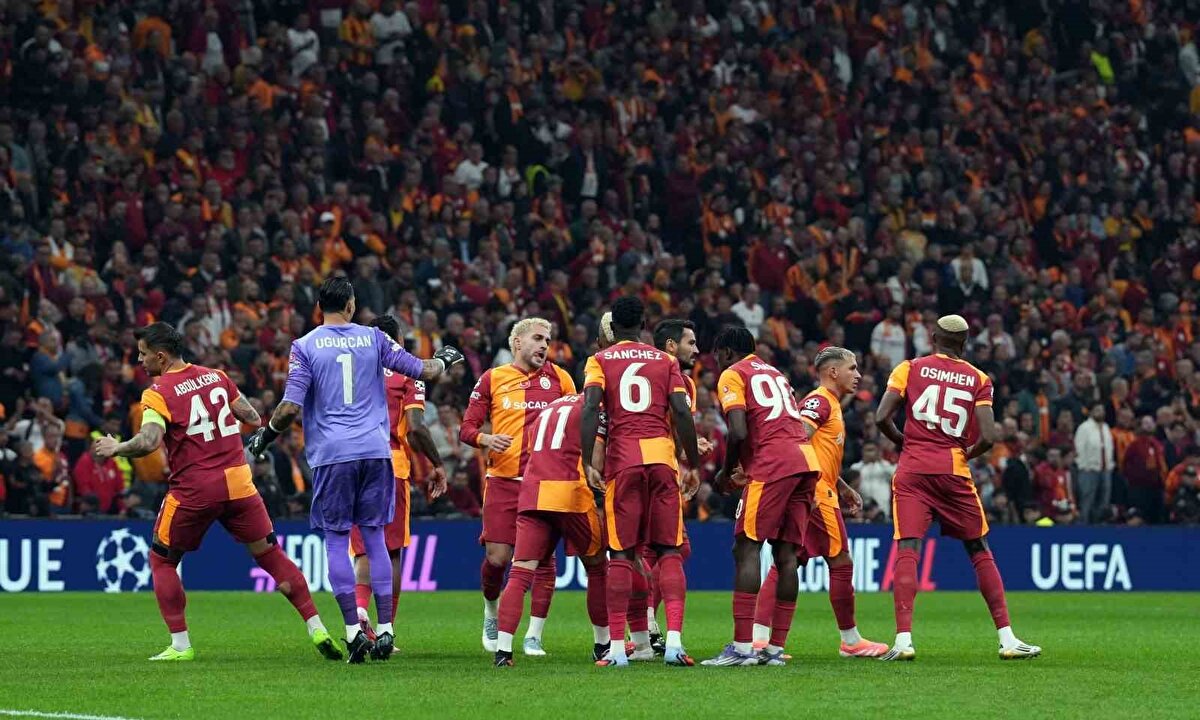 GALATASARAY'IN KALAN MAÇLARI<br><br>22 Ekim | Galatasaray -Bodo / Limit (E) - 19.45<br><br>5 Kasım | Ajax - Galatasaray (D) - 23.00<br><br>25 Kasım | Galatasaray - R. Union Saint - Gilloise (E) - 20.45<br><br>9 Aralık | AS Monaco - Galatasaray - 23.00<br><br>21 Ocak | Galatasaray - Atletico Madrid (E) - 20.45<br><br>28 Ocak | Manchester City - Galatasaray (D) - 23.00