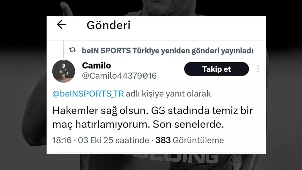 Metehan Baltacı, "Biz bugüne kadar kazandığımız bütün maçları bileğimizin hakkıyla sonuna kadar hak ettik. Son zamanlarda bazı şeyler retweet yapıldı. Bu röportajı da retweet yaparsanız memnun oluruz." ifadelerini kullanarak, geçtiğimiz gün ortaya çıkan bir retweete gönderme yaptı.