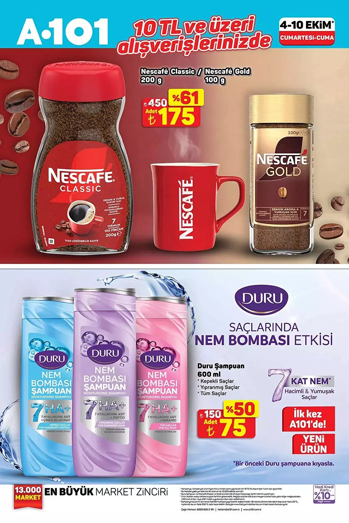 10 TL ÜZERİ ALIŞVERİŞLERDE GEÇERLİ<br><br>Duru Nem Bombası Şampuan Yıpranmış Saçlar 600 ml 75 TL